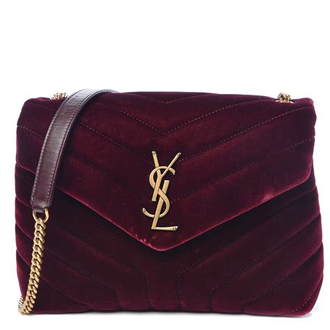 ysl maroon velvet bag|HANDBAGS .